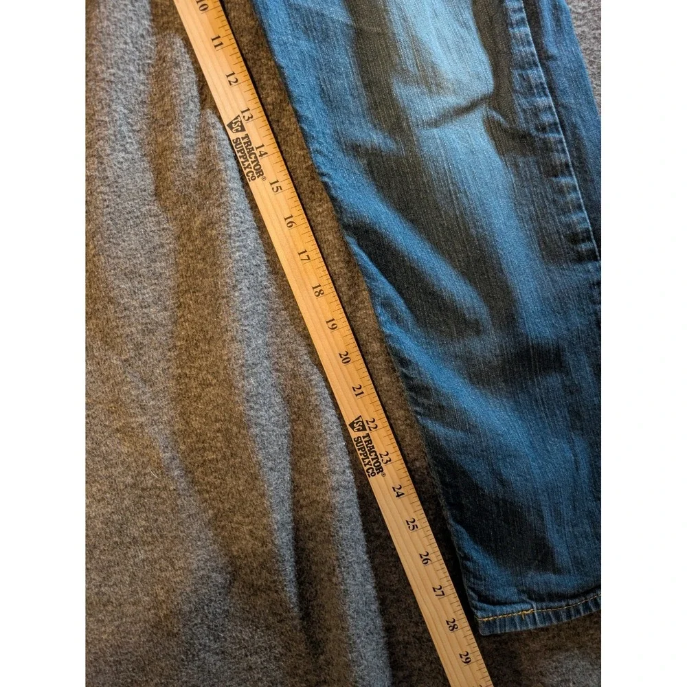 Levis 502 Jeans Mens 34x32 Medium Blue Denim Regular Taper Comfort Stretch
